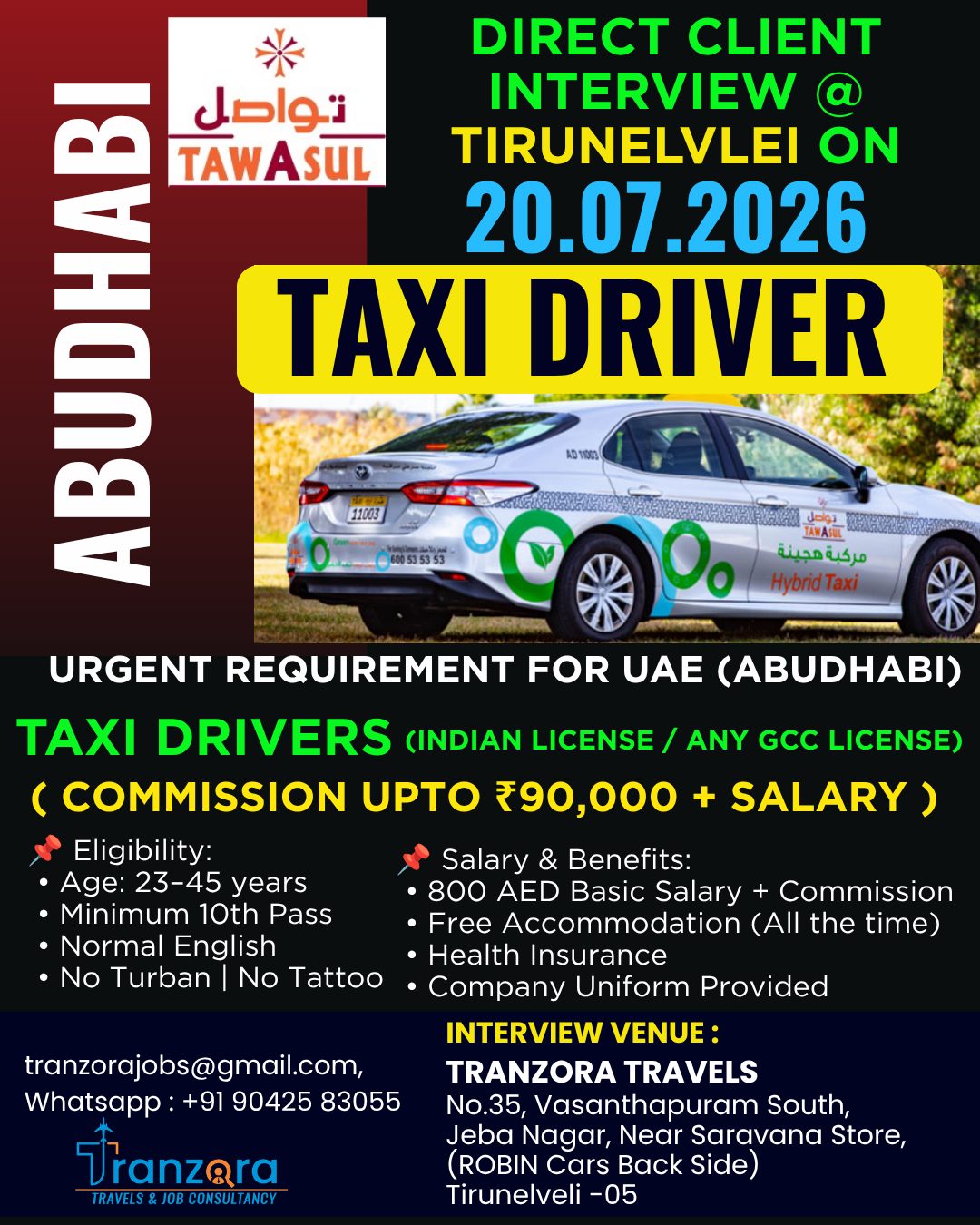 TAXI DRIVER — selvakumar, UAE, UAE