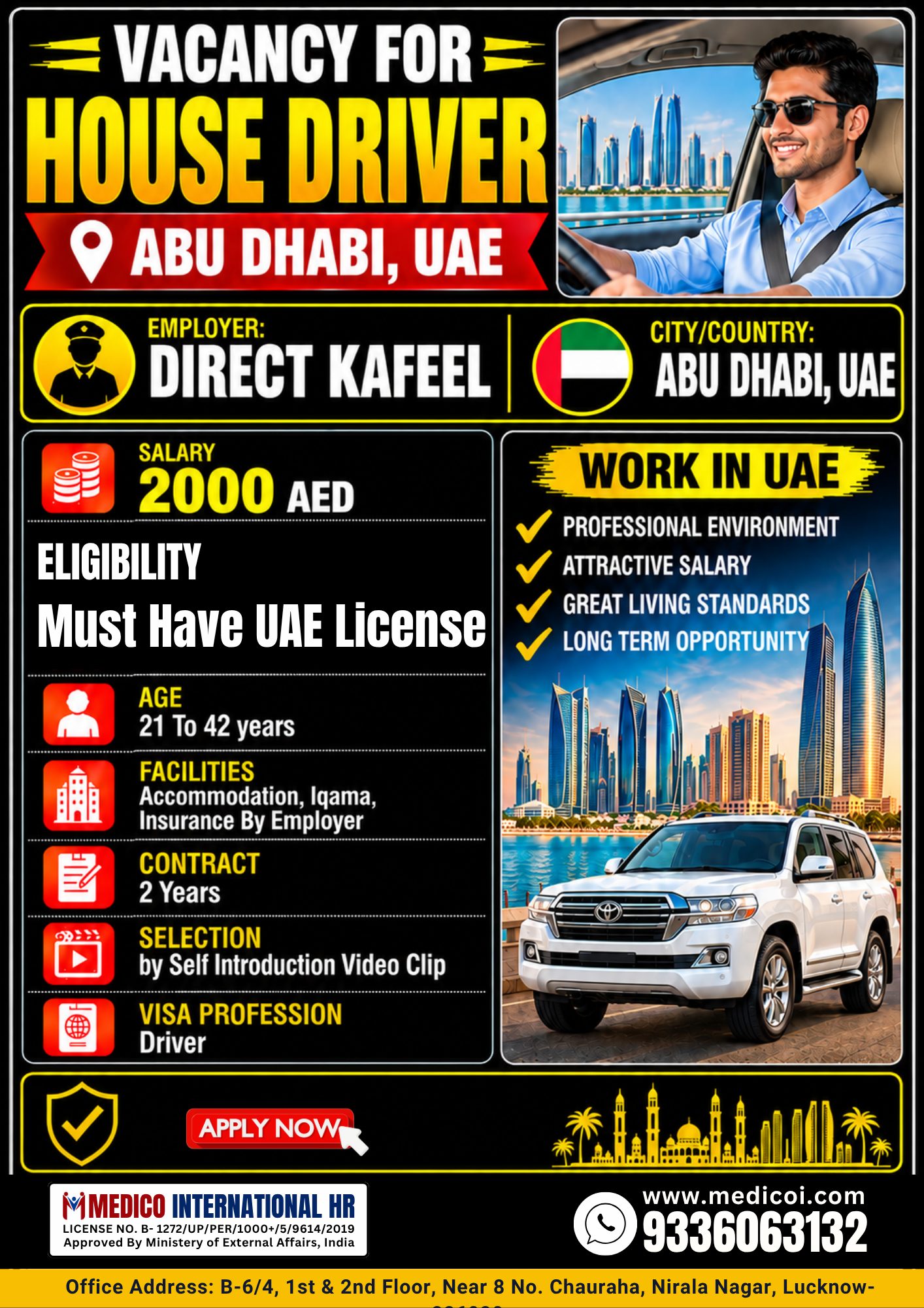 House Driver Abu Dhabi