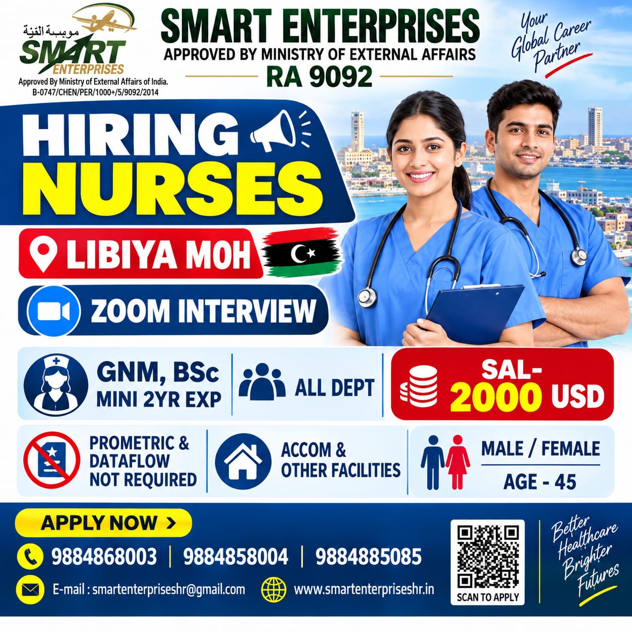 REQUIRES MALE & FEMALE NURSES