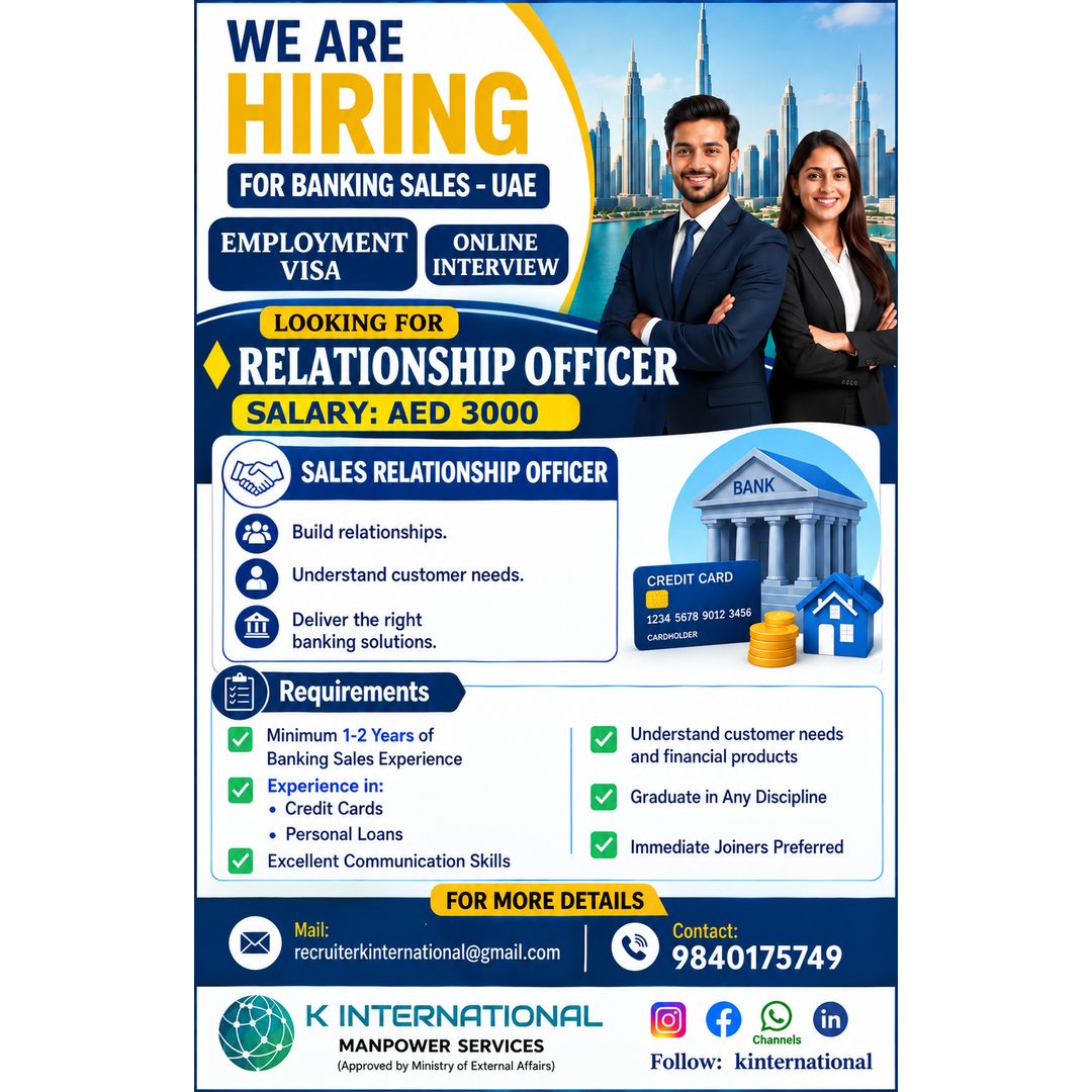Sales Relationship Officer