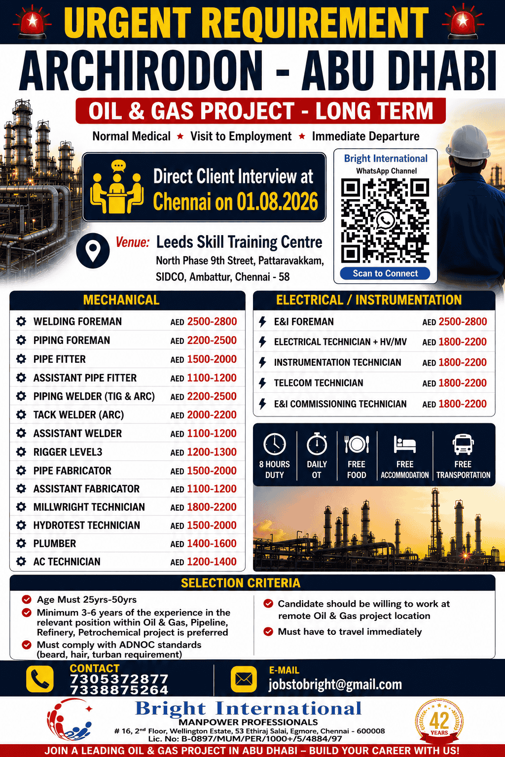 **FREE REQUIREMENT - LONG TERM**