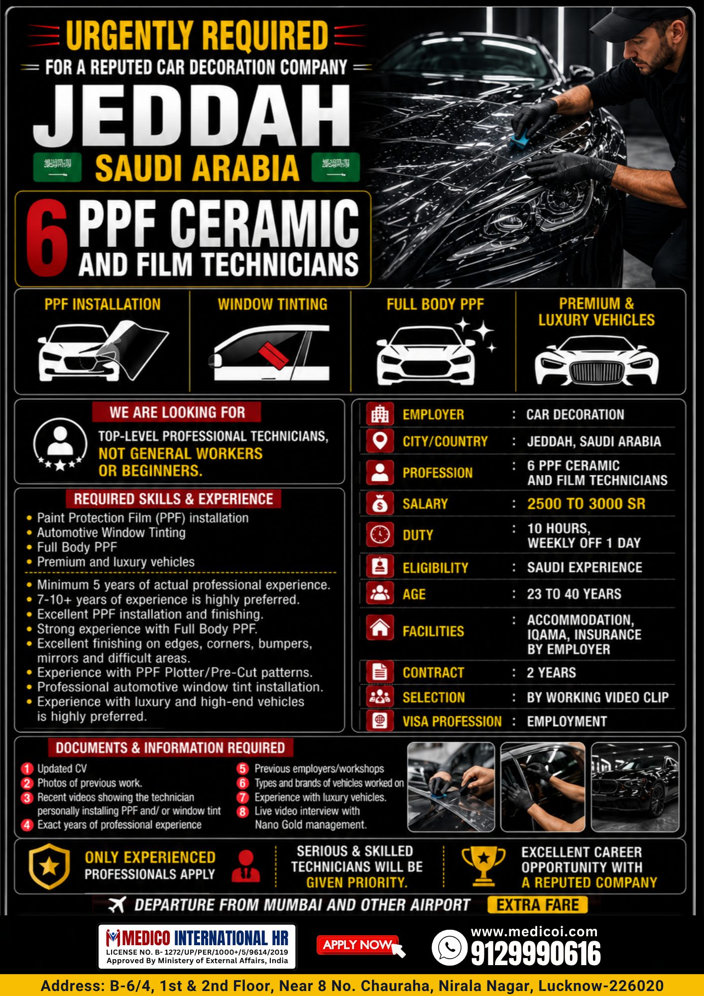 PPF Ceramic and Film Technicians