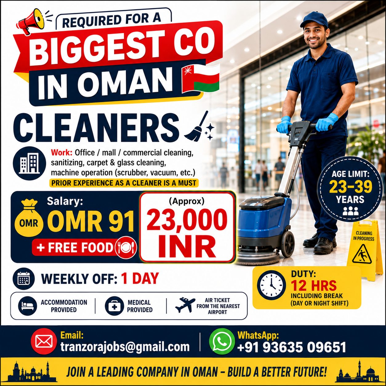 CLEARNER — selvakumar, OMAN, OMAN
