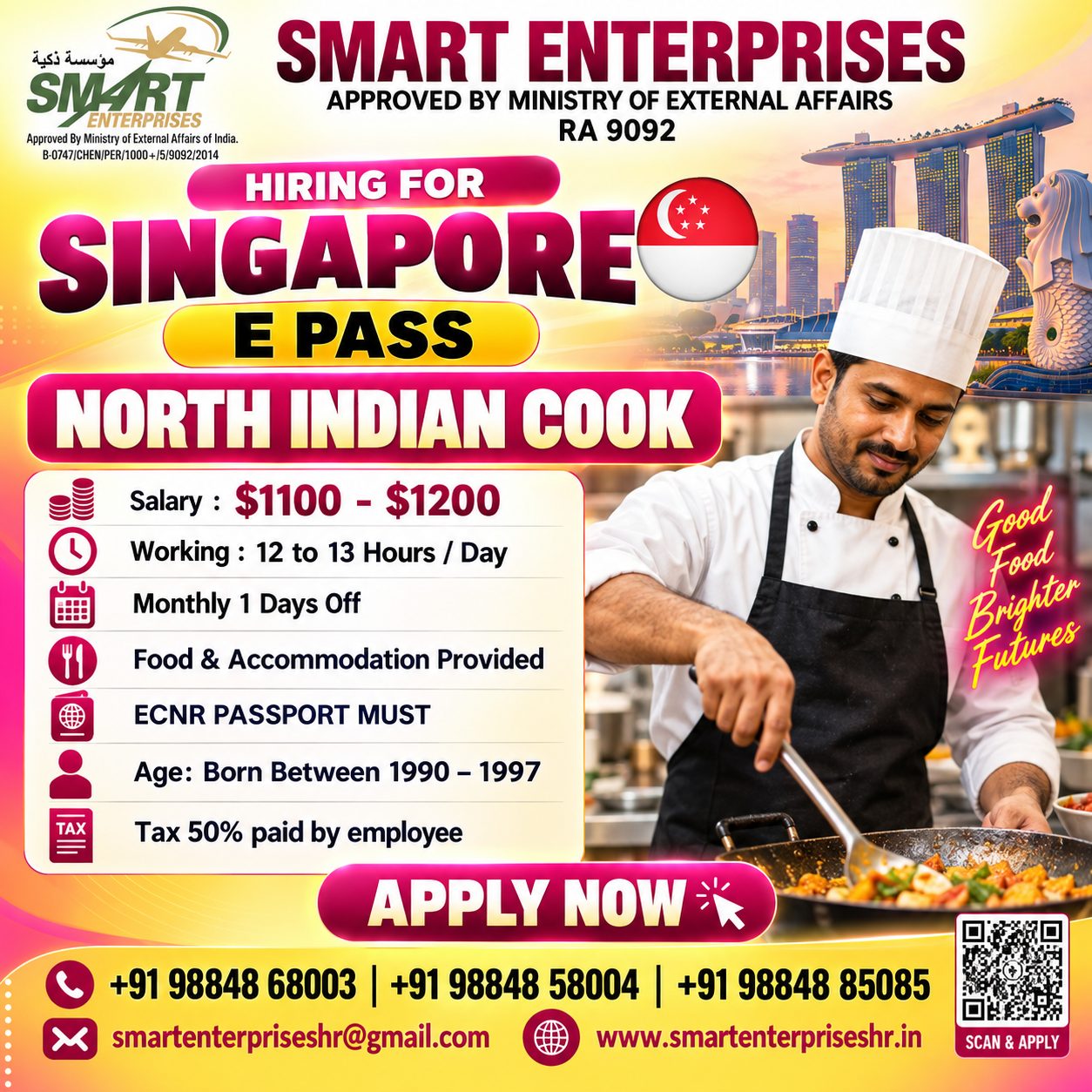 NORTH INDIAN COOK SINGAPORE
