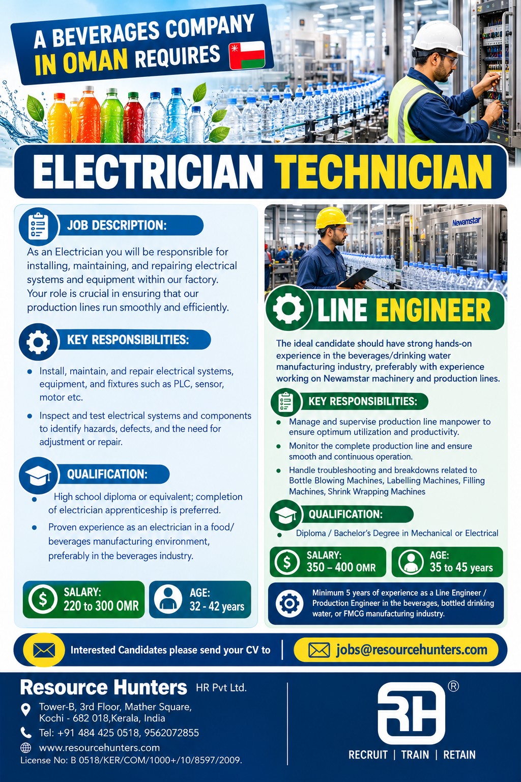 LINE ENGINEER / ELECTRICIAN