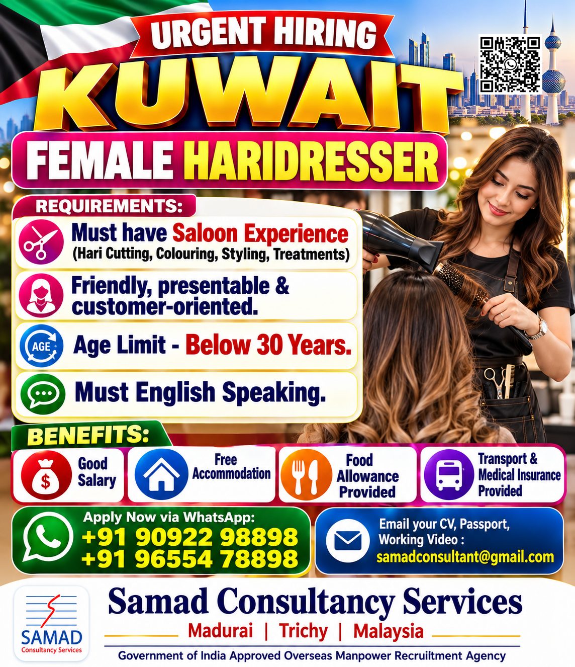 Leading Beauty Saloon in Kuwait, Female Haridresser
