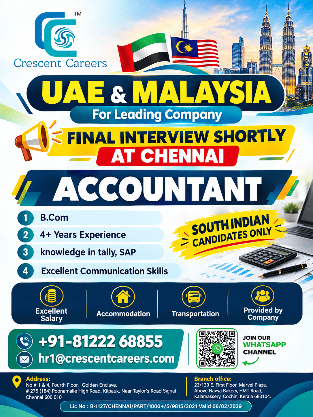 Accountant - Hiring for DUBAI & MALAYSIA — Crescent Careers, UAE & Malaysia