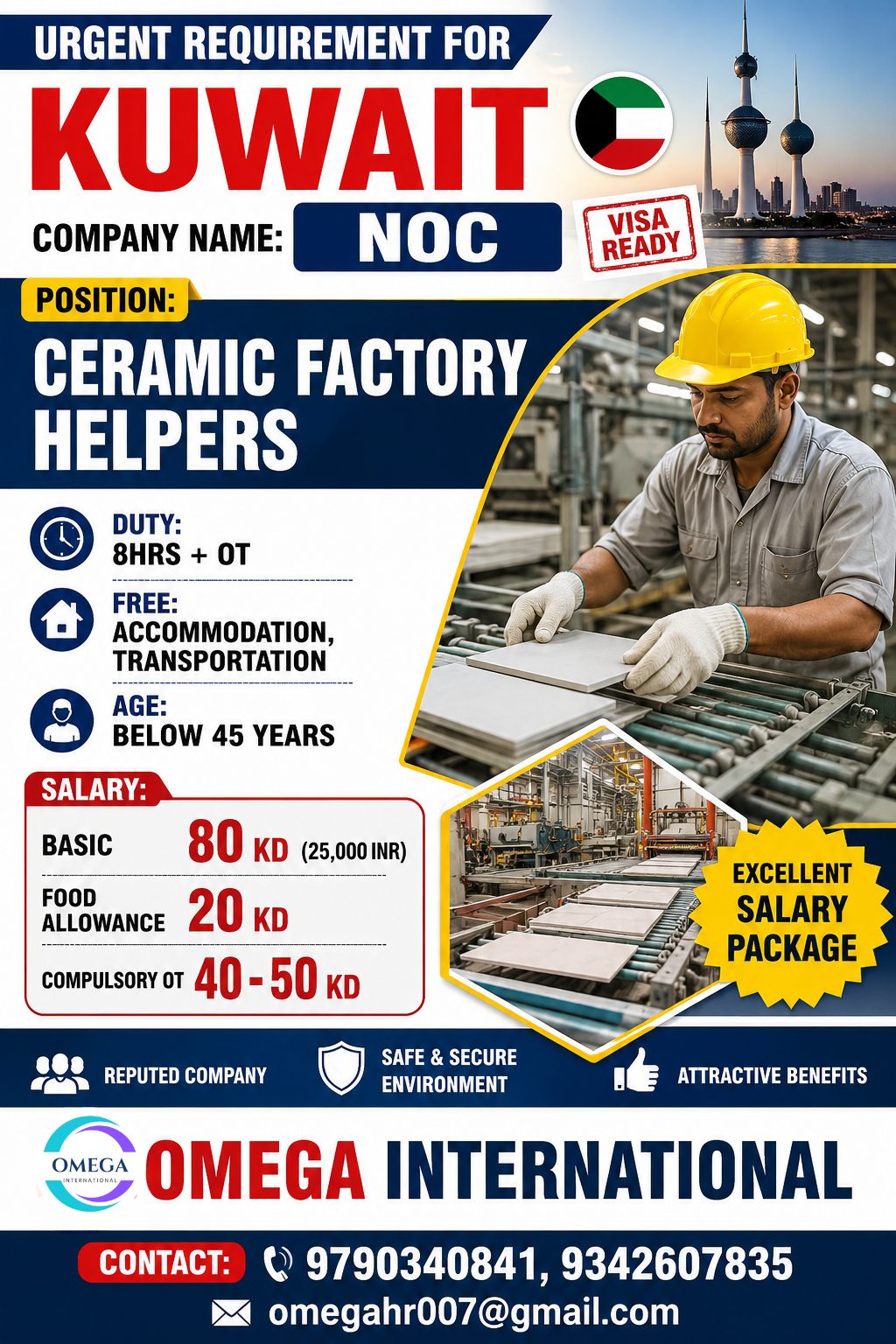 CERAMIC HELPERS — OMEGA INTERNATIONAL HR SOLUTIONS, KUWAIT, KUWAIT