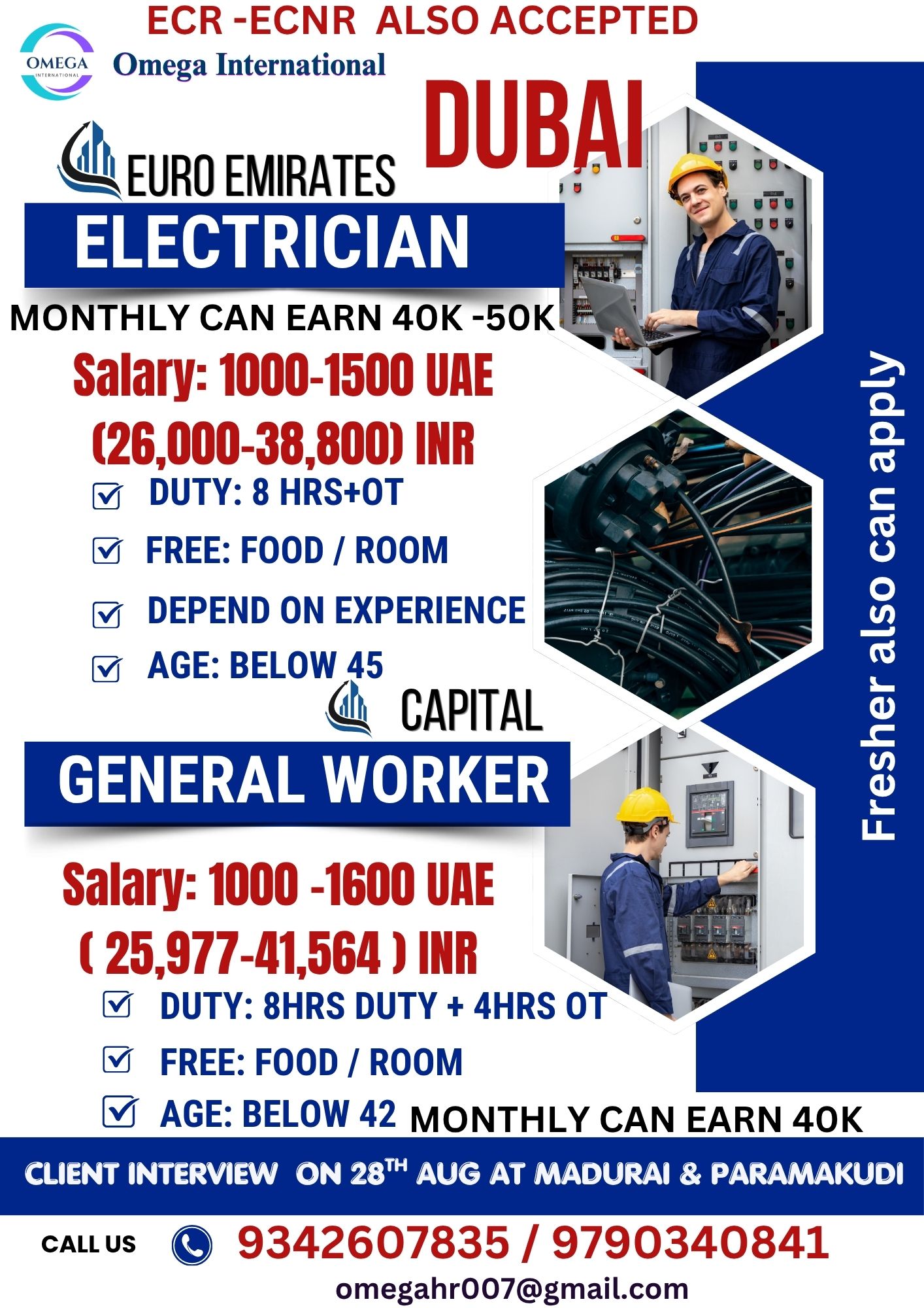ELECTRICIAN AND GENERAL WORKER