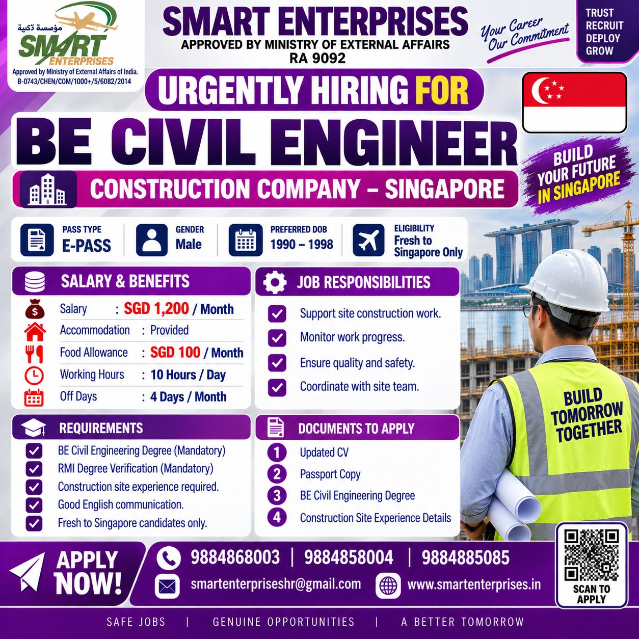 CIVIL ENGINEER SINGAPORE