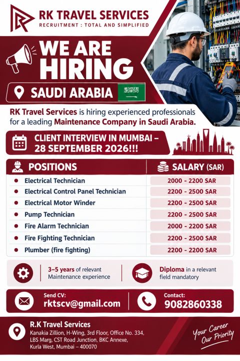 🇸🇦 WE ARE HIRING – SAUDI ARABIA 🇸🇦
