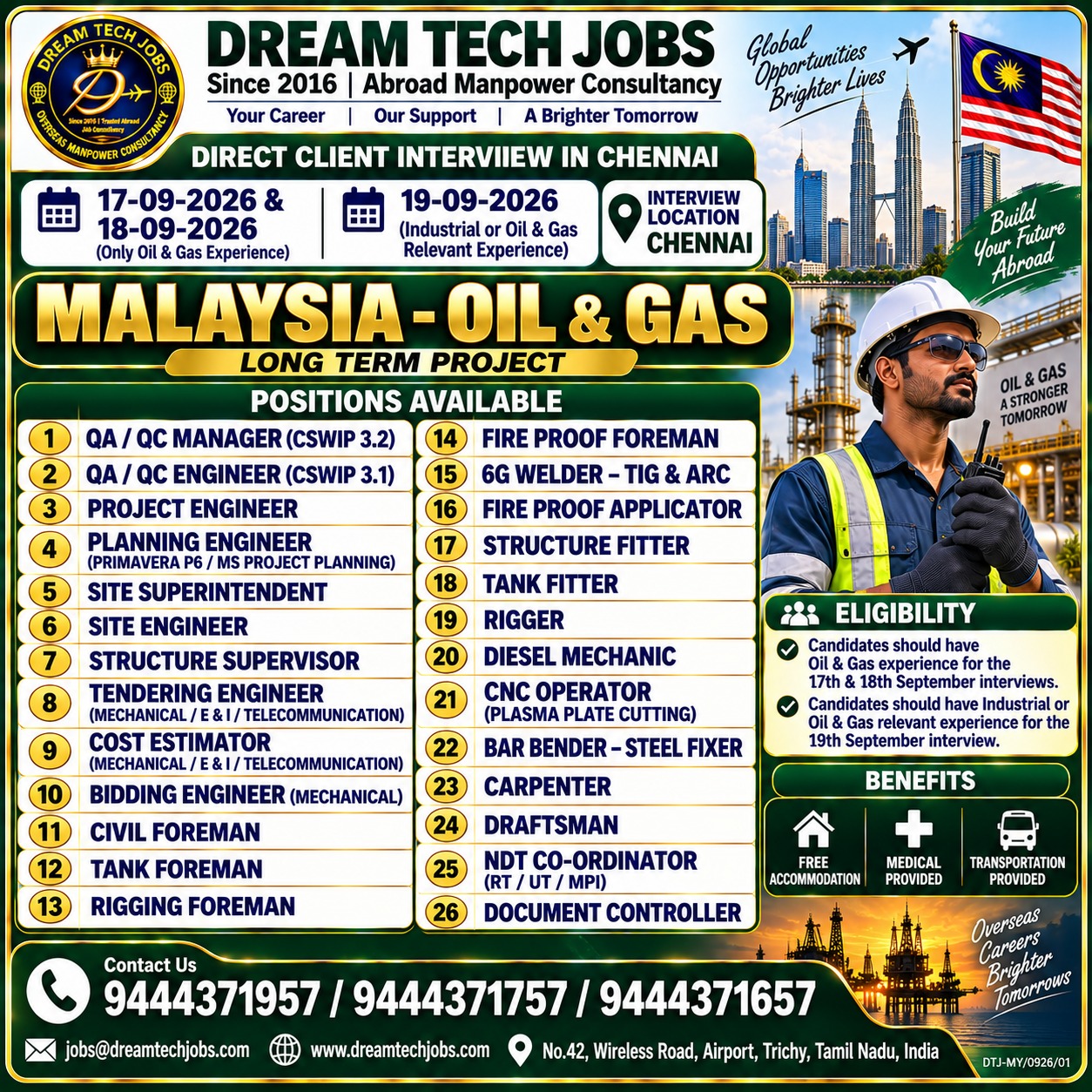 Malaysia - Oil & Gas Long Term Project