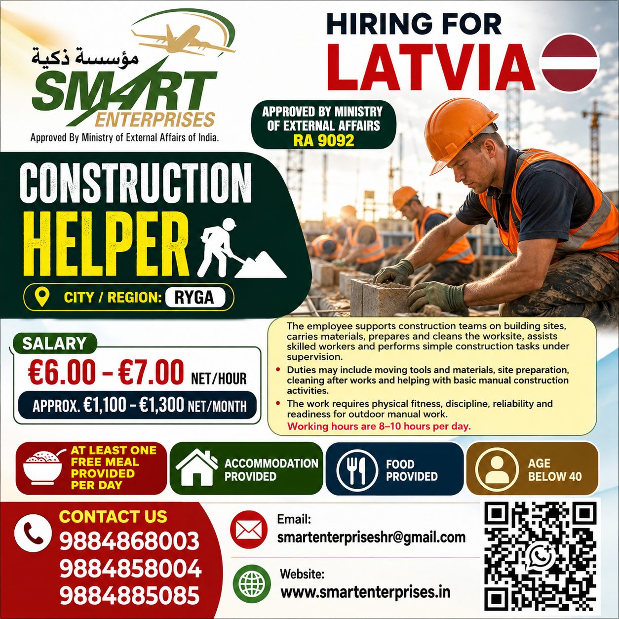 CONSTRUCTION HELPER  LATVIA